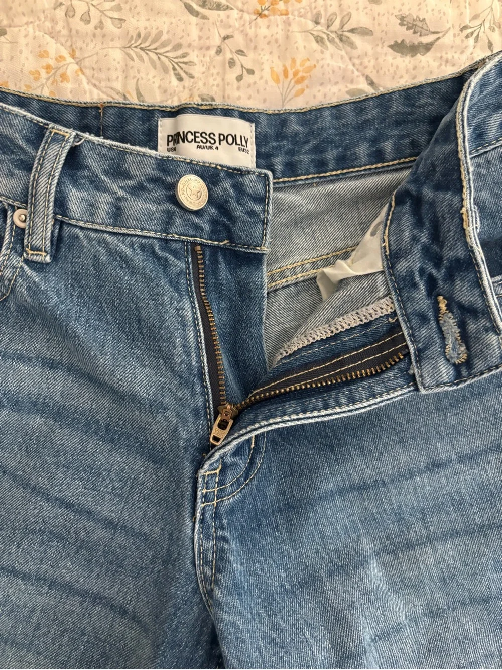Princess Polly Low Rise Wide Leg Jeans